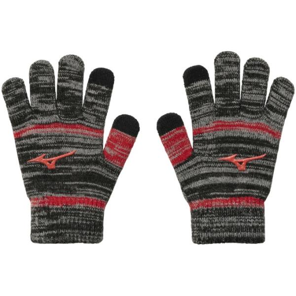 タッチパネル対応のジュニアサイズのニット手袋。掌には滑り止めプリントを使用。■カラー：09ブラック■サイズ：NS■原産国：中国製■機能：タッチパネル対応検索ワード：グローブ 日焼け防止 日よけ 紫外線対策 uv uvグローブ 野球用品 ソフ...