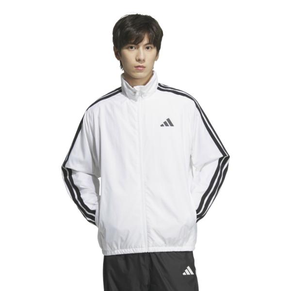 未使用 初期 OFF-WHITE STRIPED WINDBREAKER 白 S adidas（アディダス） ウインドブレーカー ジャケット メンズ