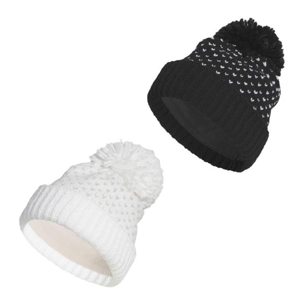 アディダス adidas ゴルフ ニット帽 レディース ポンポンビーニー JVU37 【国内正規品】【2025年秋冬モデル】