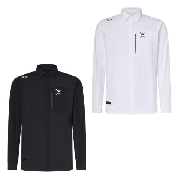 Oakley - 【美品】オークリー　SKULL CROWN HYBRID L/S SHIRT Oakley Skull Ideally Hybrid Zip Shirt - Dark Cloud | Oakley