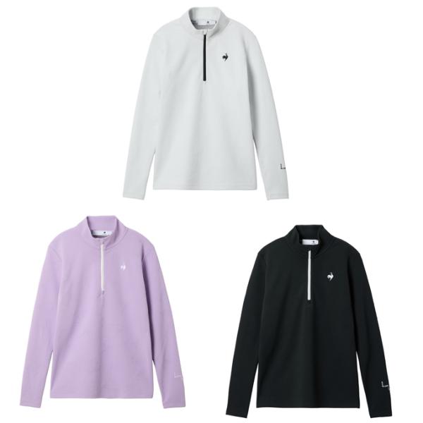 ルコックスポルティフ(le coq sportif) ゴルフウェア 長袖シャツ レディース ハーフジップシャツ LG5FLS81L 【2025年秋冬モデル】 le coq sportif（ルコックスポルティフ） ゴルフウェア 長袖シャツ