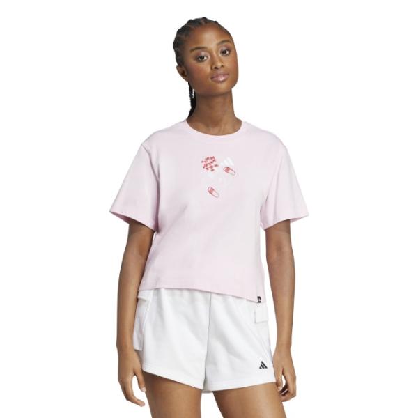 adidas（アディダス） Tシャツ 半袖 レディース ミニグラフィックT