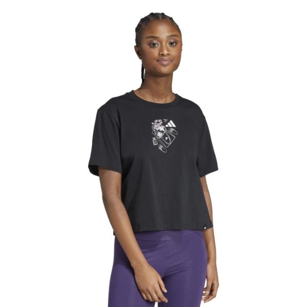 ✴︎極美品 2XL✴︎アディダス クレイグ＆カール コラボ アートシャツ 半袖 黒 adidas（アディダス） Tシャツ 半袖 レディース W EMBROIDERY