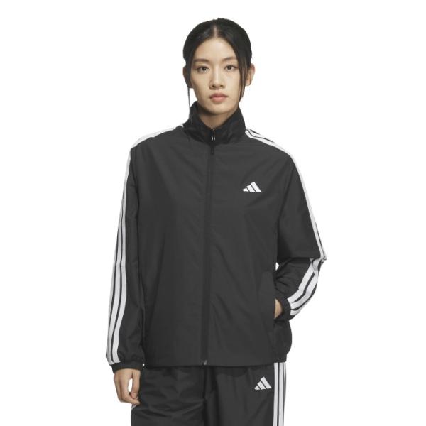 adidas★黒L★ルーズフィットトラックジャケット★ナイロンジャケット★男女 adidas（アディダス） ウインドブレーカー ジャケット レディース
