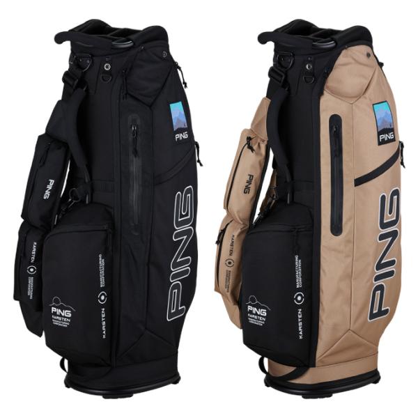 ■カラー：BK ( ブラック )BEIGE ( ベージュ )■サイズ：9.0型■重量：約2.4kg■口枠：4分割■素材：ポリエステル■特徴：・耐久性に優れたアウトドアテイストのキャディバッグ・サイドに入った刺繍ロゴが特徴的なモデル・ショルダ...