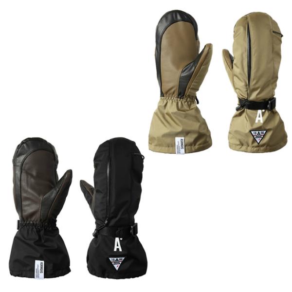 ASHRAM アシュラム ASRM25W07 LUMBER ランバー BLACK スノーボード グローブ アシュラムグローブ ミトン スノボ アシュラム(ASHRAM) スノーボードグローブ ミトン メンズ レディース