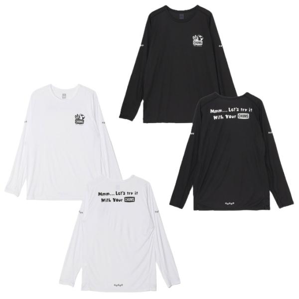 チャムス(CHUMS) ランニングウェア Tシャツ 長袖 メンズ チャムス×ミツカ ランニングロングスリーブTシャツ CH01-2644