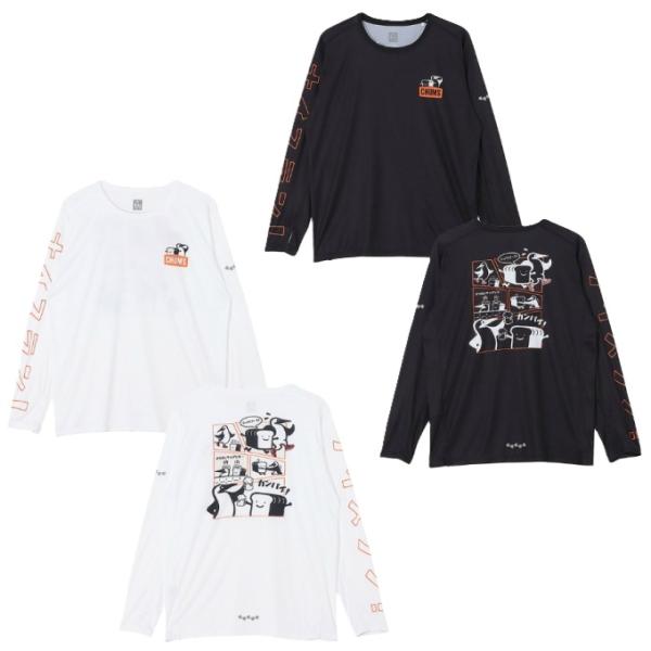 チャムス(CHUMS) ランニングウェア Tシャツ 長袖 メンズ チャムス×みゃこ ランニングロングスリーブTシャツ CH01-2673