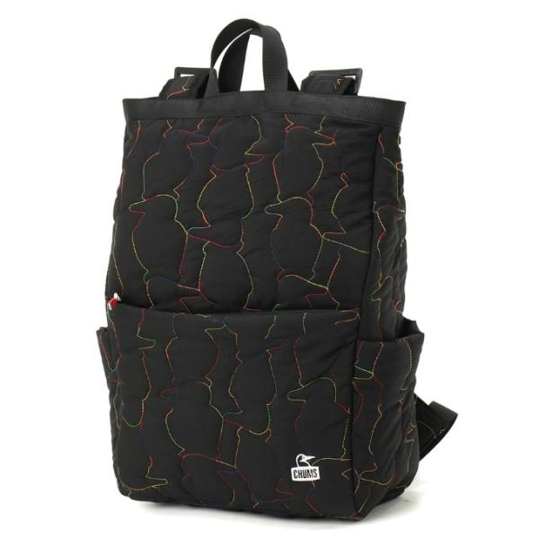 チャムス(CHUMS) バックパック メンズ レディース ブービーステッチデイパック CH60-4038-BLACK/RAINBOW