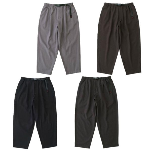 ■カラー：BLACK、BROWN、CHARCOAL、GREY■サイズ：S ( 股上/28cm、股下/64.5cm、ウエスト最小/66cm、ウエスト最大/96cm、ヒップ/113cm、渡り/40cm、裾幅/18cm )M ( 股上/29cm、...