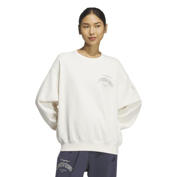 【 Lサイズ】新品タグ付き adidas ロゴ トレーナー アディダス 白 adidas（アディダス） スウェットトレーナー レディース ブランド ラブ