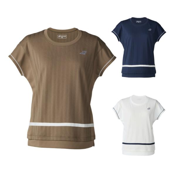 Babolat（バボラ） テニスウェア バドミントンウェア Tシャツ 半袖