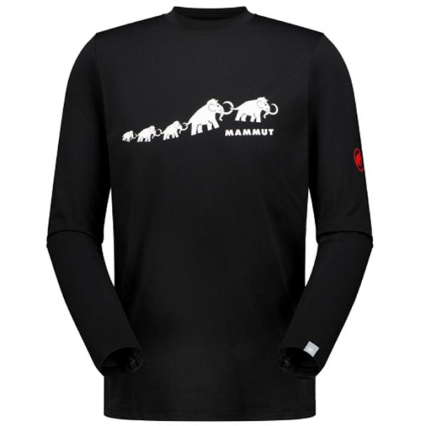 MAMMUT（マムート） Tシャツ 長袖 メンズ QD ロゴ プリント ロング
