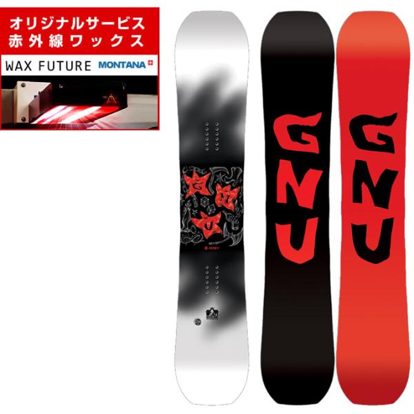 wax】 グヌー スノーボード 板 メンズ シーマネー C MONEY 2024-2025