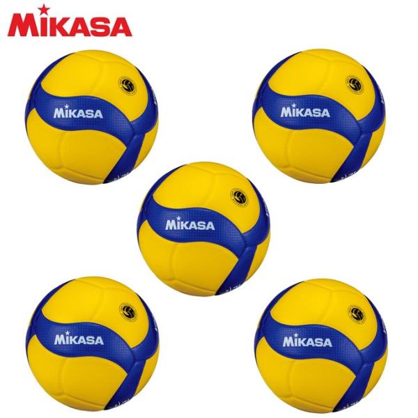 ミカサ バレーボール 国際公認球 検定球5号×5個セット V300W MIKASA