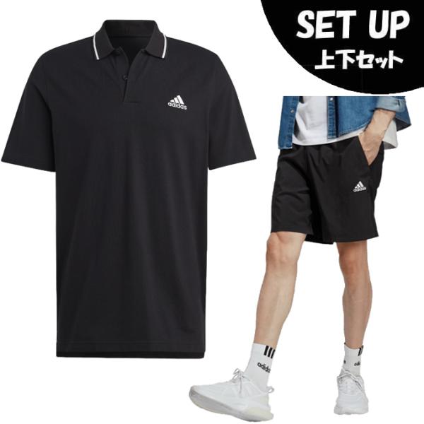 adidas（アディダス） 半袖ポロシャツ ハーフパンツ セット メンズ