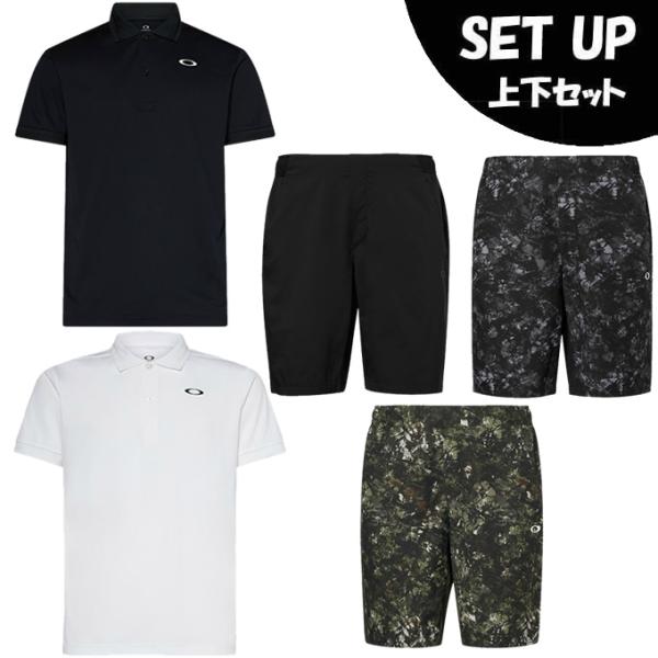 オークリー　半袖ポロシャツ　4枚セット OAKLEY（オークリー） 半袖ポロシャツ ハーフパンツ セット メンズ