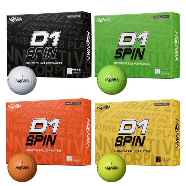 HONMA GOLF（本間ゴルフ） HONMA ゴルフボール 1ダース 12個入 D1 SPIN