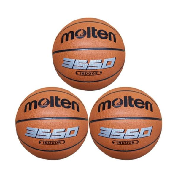 モルテン バスケットボール 6号球 3点セット 人工皮革 練習球 B6C3550 molten molten（モルテン） バスケットボール 6号球 3点セット 人工皮革 練習