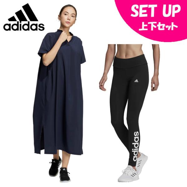 アディダス ワンピース レギンス セット レディース ウーブン 半袖tシャツワンピース W Ess Lin コットンタイツ H L4370 Gl0633 2 Adidas ヒマラヤ Paypayモール店 通販 Paypayモール
