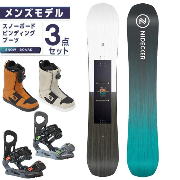NIDECKER（ナイデッカー） スノーボード 3点セット メンズ 板+