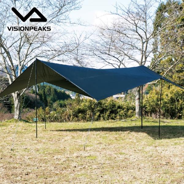 オマケつき！VISION PEAKS Hexa Terp Crow タープ タープ Tarp レクタタープ クロウ VP160202I04 ビジョンピークス