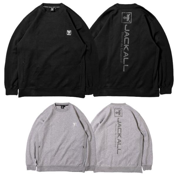 JACKALL（ジャッカル） 防寒ウェア SIDE RIBBED CREW NECK SWEAT