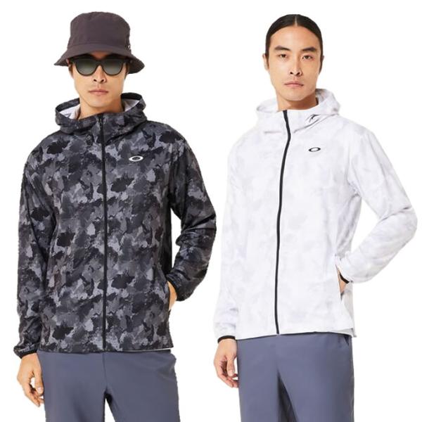 OAKLEY（オークリー） ジャケット メンズ EN 総柄軽量フードニットJKT