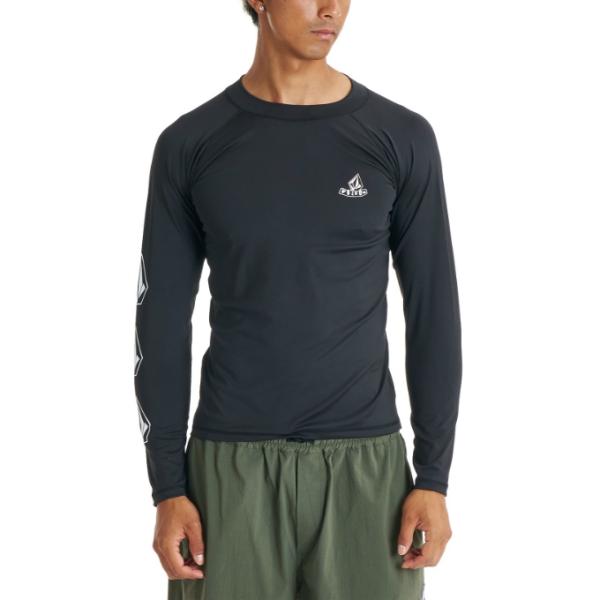 ボルコム(VOLCOM) ラッシュガード 長袖 メンズ PISTOL STONE  LS RASH VLY261017-BLK 【国内正規品】
