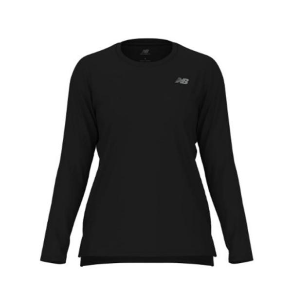 【メール便送料無料】ニューバランス ランニングウェア Tシャツ 長袖 レディース Sport Essentials ロングスリーブTシャツ WT41225 BK new balance
