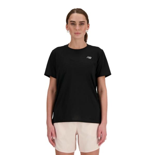 【メール便送料無料】ニューバランス(new balance) ランニングウェア Tシャツ 半袖 レディース Sport Essentials ショートスリーブTシャツ WT41222 BK run