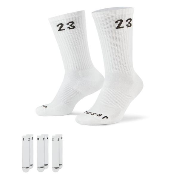 ジョーダン JORDAN バスケットボール パックソックス メンズ レディース ジョーダン エッセンシャル クルー ソックス 3PR DA5718-100 sc