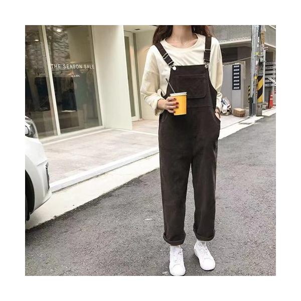 コーデュロイサロペット レディース ボトムス パンツ サロペット オーバーオール ブラウン ワイドシルエット 大人可愛い Buyee Buyee 提供一站式最全面最專業現地yahoo Japan拍賣代bid代拍代購服務 Bot Online