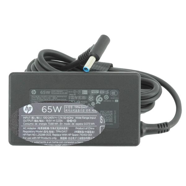 新品 HP TPN-DA17 19.5V 3.33A 65W コネクタ口径：4.5*3.0mmブループラグ ACアダプター 電源ケーブル付き TPN-LA14 TPN-DA14 TPN-AA04代替