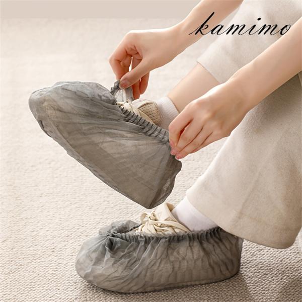 【メーカ】ひまわり株式会社★内容：6枚（3足）★カラー： グレー ★寸法 ：フリーサイズ、長さ約42cm×高さ15cm(伸長時) ★材質 不織布：ポリプロピレン　靴の上から着用して床の汚れを防止する不織布製の靴カバーです。使い捨てタイプで、...