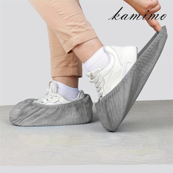 【メーカ】ひまわり株式会社★内容：12枚（6足）★カラー： グレー ★寸法 ：フリーサイズ、長さ約42cm×高さ15cm(伸長時) ★材質 不織布：ポリプロピレン　靴の上から着用して床の汚れを防止する不織布製の靴カバーです。使い捨てタイプで...