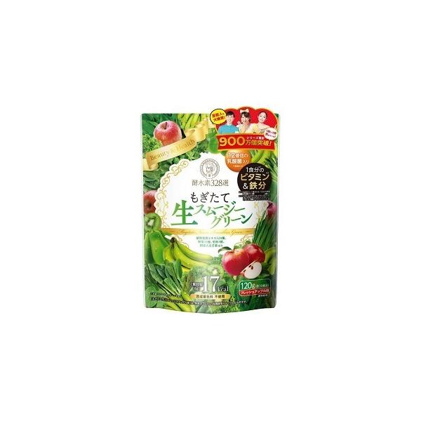 「ジェイフロンティア」 酵水素328選 もぎたて生スムージーグリーン フレッシュアップル味 120g 「健康食品」