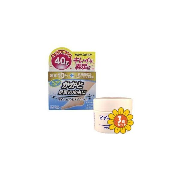 硬くなったかかと等の水虫は、角質層が他の部分より厚く薬が浸透しにくくなっています。抗真菌成分+尿素10％が配合されたマイキュロンL水虫クリームは1日1回の使用により、角質層の深部まで浸透し水虫菌をしっかり殺菌します。