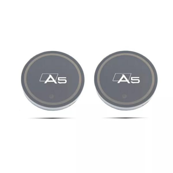 LEDカーマット 2個 滑り止めマット アウディa5スポーツバック用ムードライト カーアクセサリーb8b9