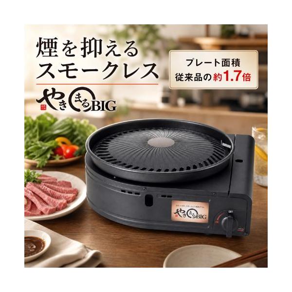イワタニ カセットガス スモークレスグリル やきまるビッグ CB-SLG-BIG 焼肉 プレート お肉