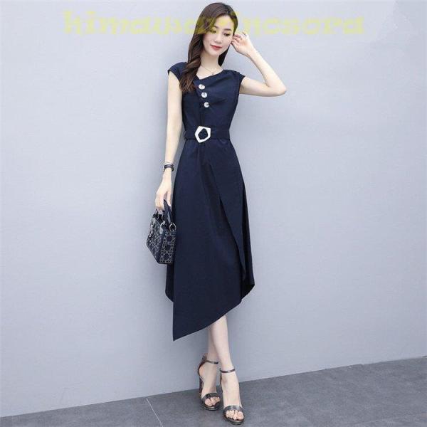 ワンピース レディース 40代 代 夏 きれいめ 上品 ロングワンピース 無地 Aライン 薄手 大きいサイズ パーティードレス おしゃれ 韓国風 着痩せ 通勤 Ol 新品 You Wom185 向日葵の空 通販 Yahoo ショッピング