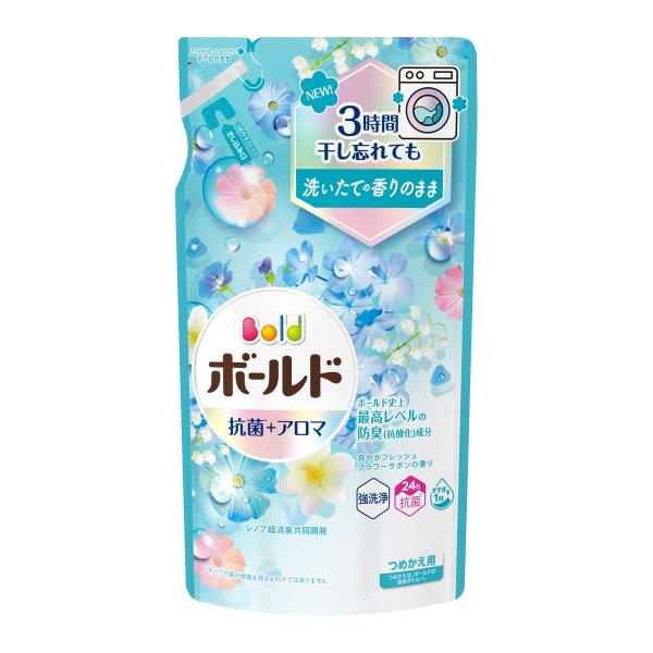 P＆G　ボールド　フラワーサボン／ブロッサム　抗菌　400g　各20袋　計40袋 ボールド P&G ジェル 爽やかフレッシュフラワーサボンの香り つめかえ