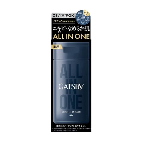 マンダム ギャツビー 薬用 EXパーフェクトエマルジョン 150ml オールインワン ニキビ 医薬部外品ニキビ予防しながらなめらか肌へ導くオールインワン 男性用スキンケア / 4902806122121 / 男性用化粧品・日用品:化粧水・ロ...