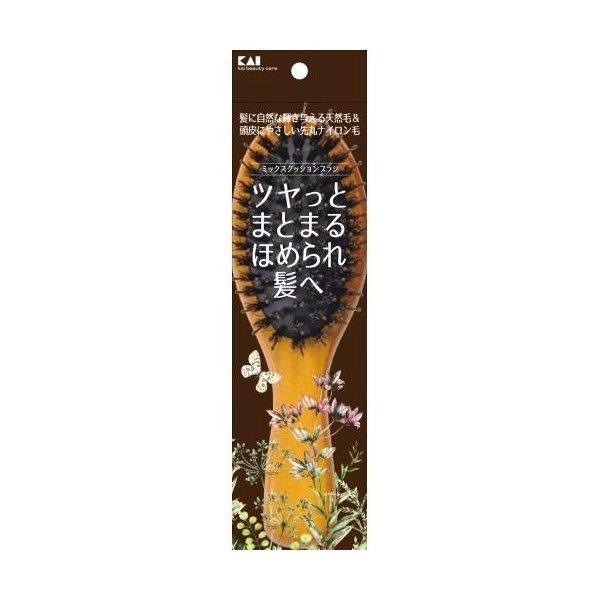 他サイト： 貝印 KQ3159 ミックス クッション ブラシ 1本入の商品画像