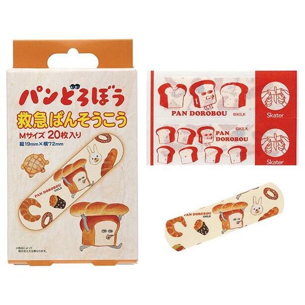スケーター 救急 ばんそうこう QQB1 パンどろぼう Mサイズ 20枚