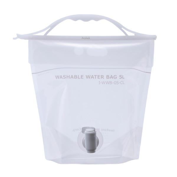 他サイト： 岩谷マテリアル ウォッシャブル ウォーターバッグ 5L クリア 給水タンクの商品画像