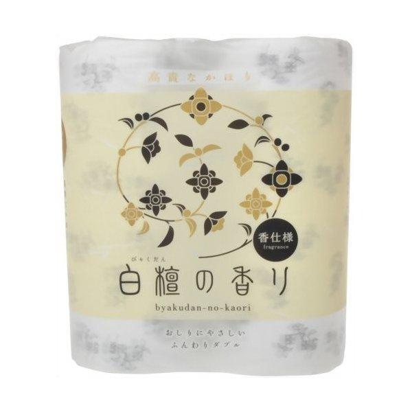 他サイト： (まとめ買い×3個セット)四国特紙 白檀の香り トイレットペーパー 30m×4ロール ダブル (送料無料)の商品画像
