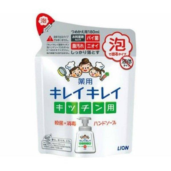 ライオン キレイキレイ 薬用キッチン用泡ハンドソープ 詰め替え用 180ml×5個