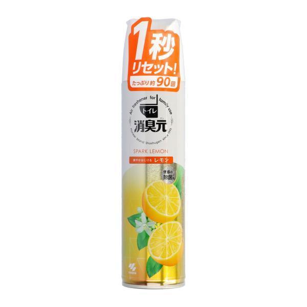 (まとめ買い×10個セット)小林製薬 トイレ用 消臭スプレー トイレの消臭元 爽やかはじけるレモン 280ml (送料無料)