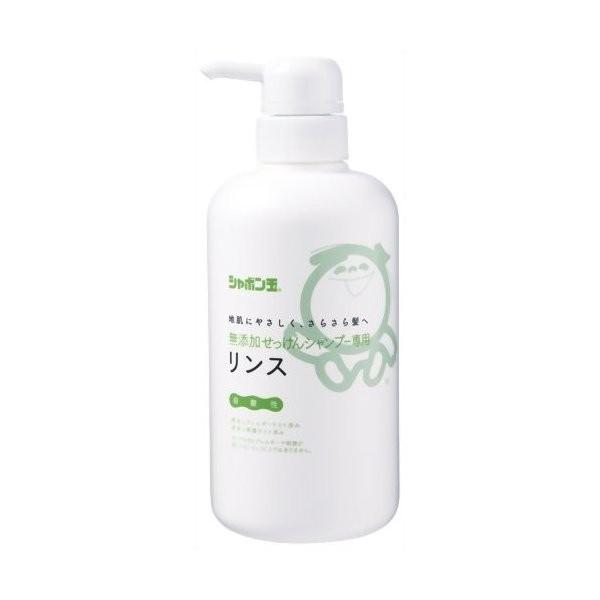 他サイト： シャボン玉 無添加 せっけんシャンプー専用リンス 520ml(石鹸シャンプー用リンス)の商品画像